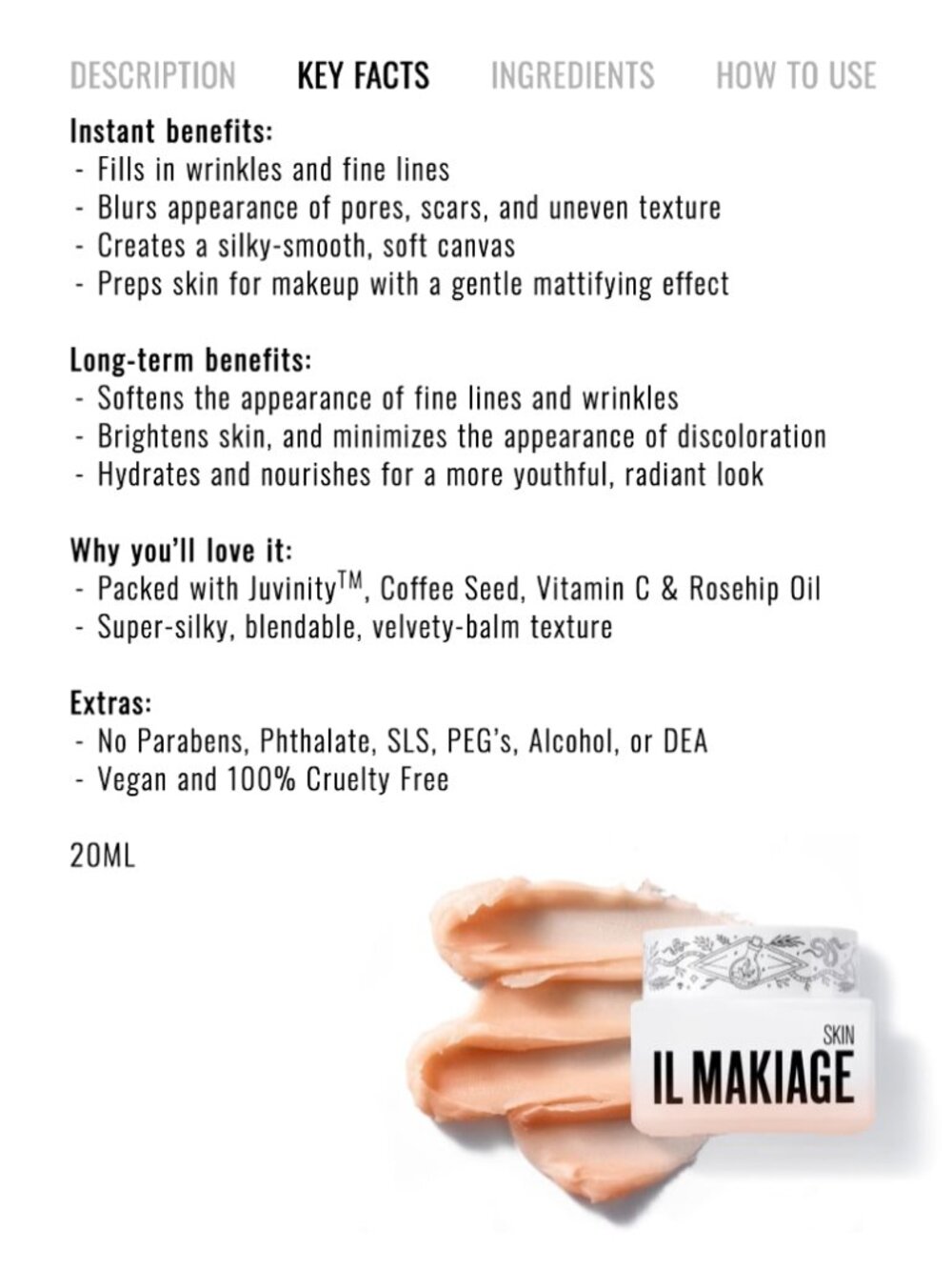 IL MAKIAGE Power Redo Wrinkle Fix 20ml + Kabuki Brush - Picture 2 of 10
